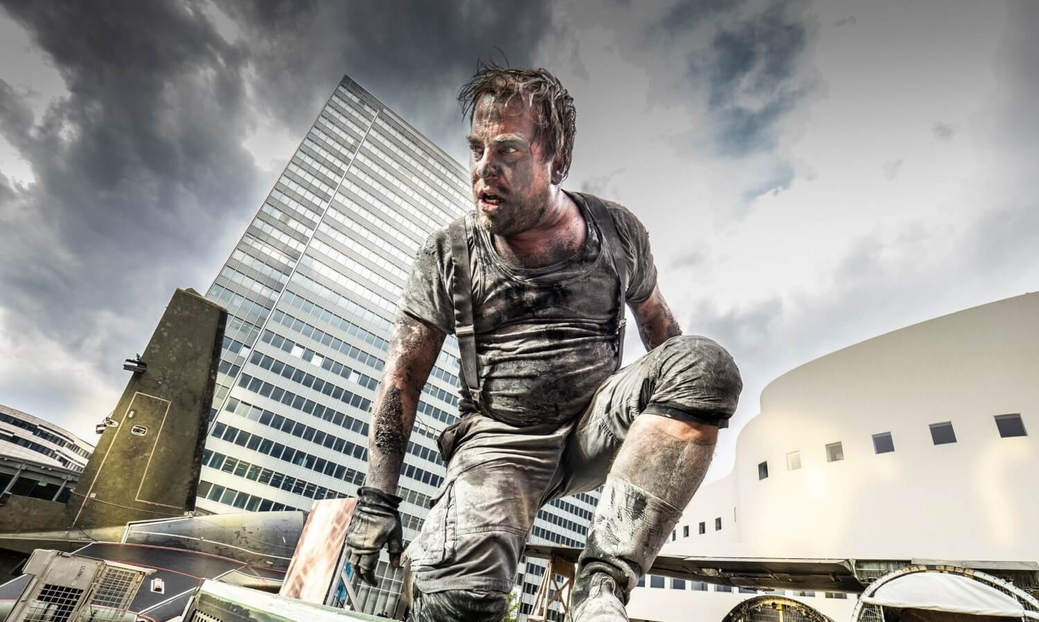 Florian Lange als Alberich auf dem Gustaf-Gründgens-Platz