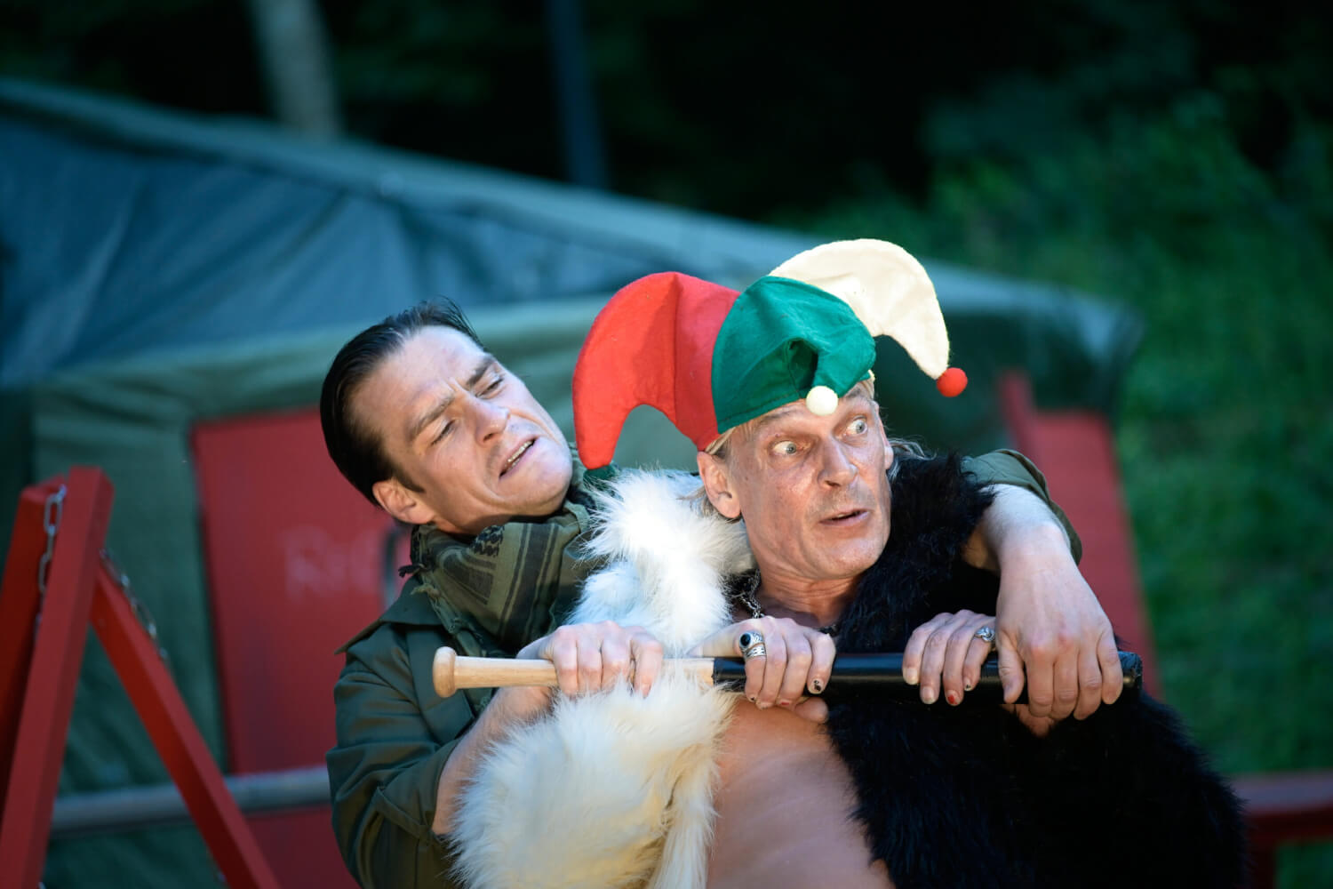 Spielszene aus „Till Eulenspiegel“ im Volkspark Jungfernheide