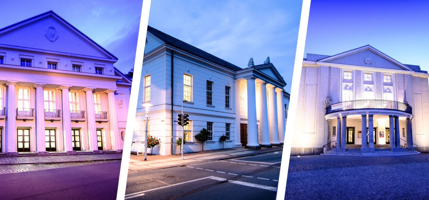 Das Theater Vorpommern mit den Standorten in Greifswald, Putbus und Stralsund
