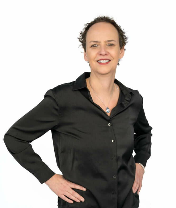 Man sieht Heike Seidler, Künstlerische Leiterin des jott am Theater Paderborn