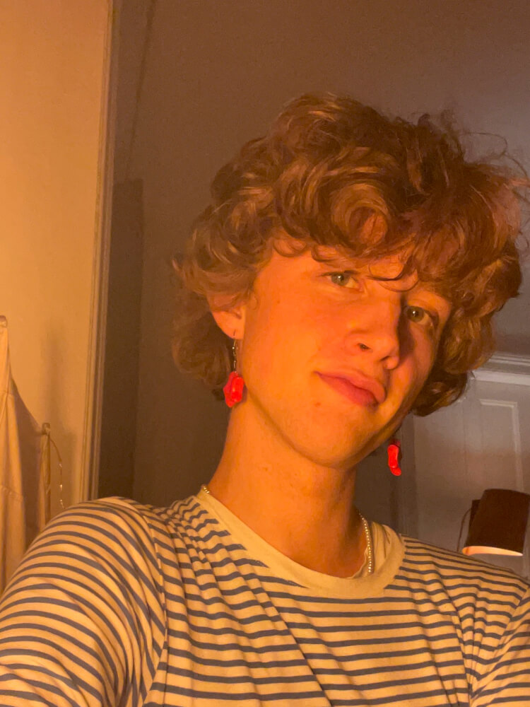 Porträt einer Person von vorne